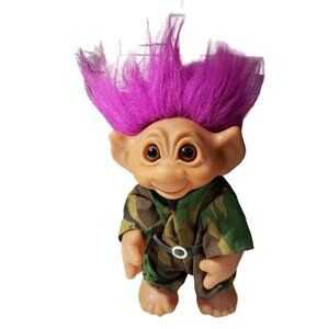 Vintage Thomas Dam 1977 Troll Soldier Camo Army G.I.